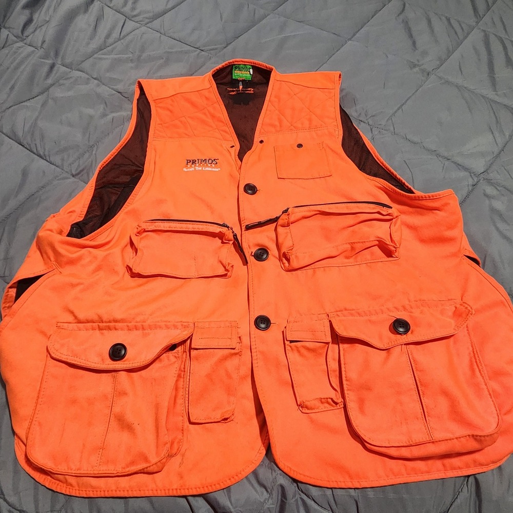 Primos Hunting Vest Mens XXXL Blaze Orange Game Vest Speak The Language 65705